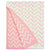 Petit Nest Pink CHEVRON Chenille Blanket (76 x 101cm)