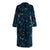 Les Fleurs Dark Blue Bathrobe