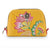 Yellow Jambo Flower Small Triangle Beauty Bag