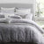 Thea Silver Quilt Cover Set