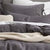 Versai Charcoal European Pillowcase