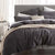 Versai Charcoal Quilt Cover Set