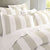 Oxford Stripe Taupe Quilt Cover Set