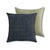 RUSTIC BLACK Raw Silk/Linen Cushion (50 x 50cm)