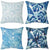 Bower Navy OUTDOOR Cushion (50 x 50cm)