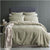 Cavallo Jade French Linen Quilt Cover Set