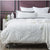 Chevvy White Quilt Cover Set