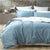 Essentials Vintage Washed Blue Quilt Cover Set