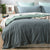 Essentials Vintage Washed Mineral Quilt Cover Set