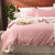 Essentials Vintage Washed Rose Quilt Cover Set