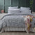 Riley Silver Quilt Cover Set