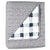 Grey Gingham Cot Coverlet (90 x 125cm)