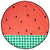 Watermelon Reversible Round Play Mat