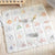 Alphie Printed Playmat/Cot coverlet (120 x 120cm)