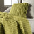 Terell Chartreuse Square Cushion (45 x 45cm)