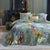 Van Gogh Partout des Fleurs Green Quilt Cover Set