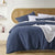 Linen Brilliant Blue Quilt Cover Set