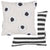 Stripe And Eye Natural Cushion (50 x 50cm)