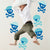 Blue Pirates Wall Decals