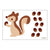 Brown Squirrel Wall Decals