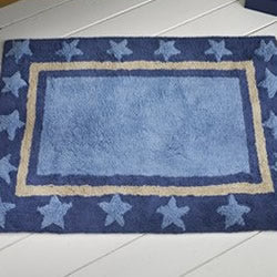 Marine Blue Rug (70 x 100cm) by Freckles – Cottonbox Pty Ltd