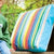 Circus Stripe Blue Boxed Cushion (43 x 43cm + 6cm)
