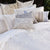 Caravan Stripe Natural Silk Cushion (30 x 60cm)